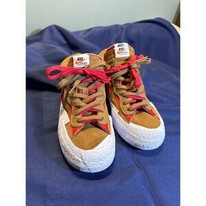 Nike Blazer Mid '77 (2021) SE Casual Sneakers Tan Red White DD1877 200 Men's 9